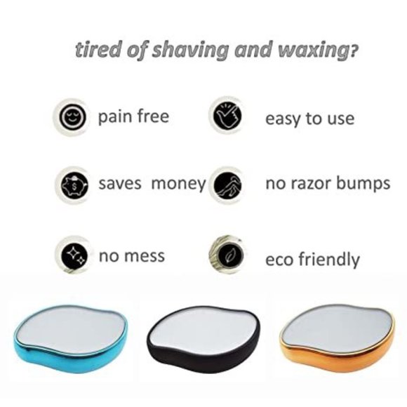 Painless Exfoliation Crystal Hair Shaver Magic Hair Remover for Arms Leg Back - Picture 4 of 12
